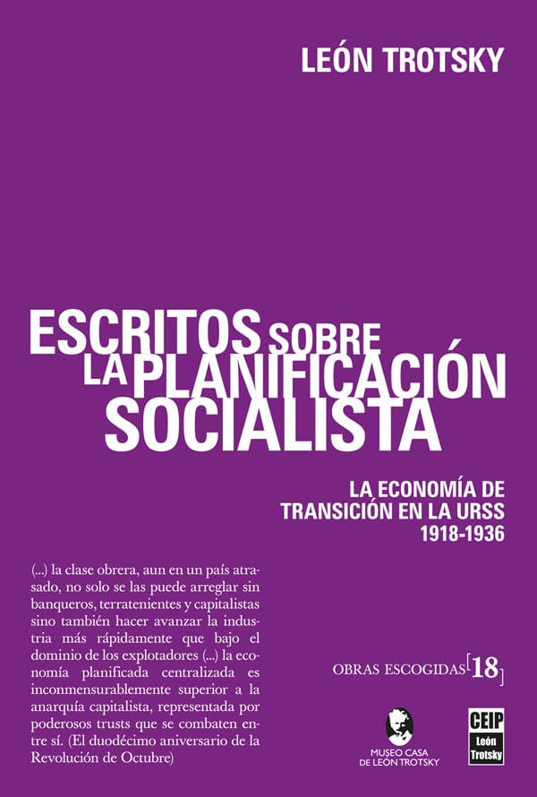 [O.E. Vol. 18] Escritos sobre la planificación socialista Trotsky León