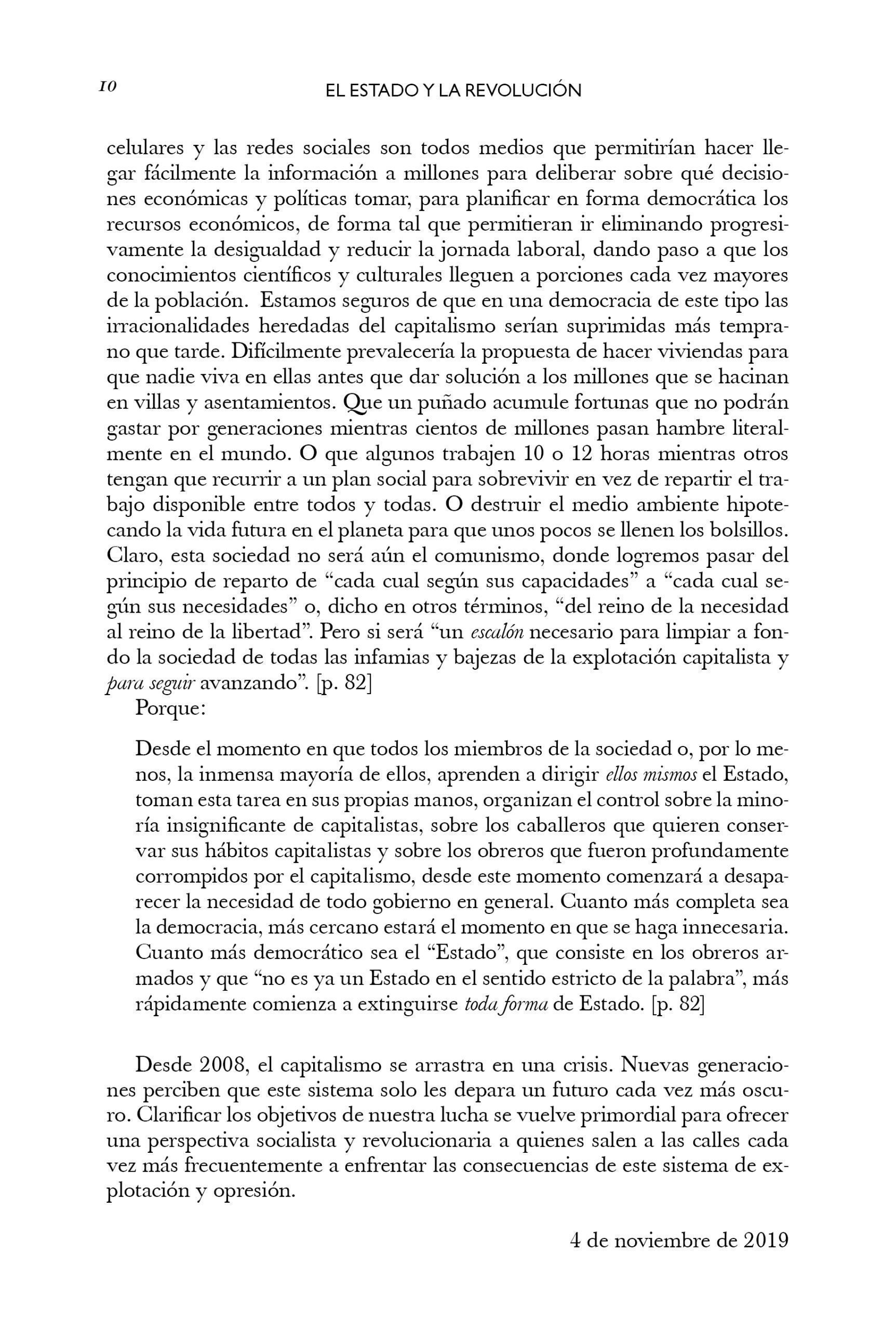 el estado y la revolución